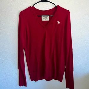 Red Long Sleeve Abercrombie & Fitch Top.